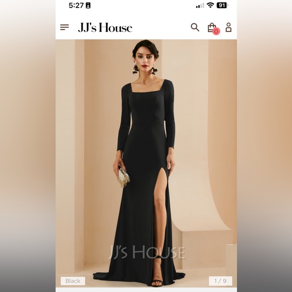 Black Bridesmaids Dress - Picture 1 of 5
